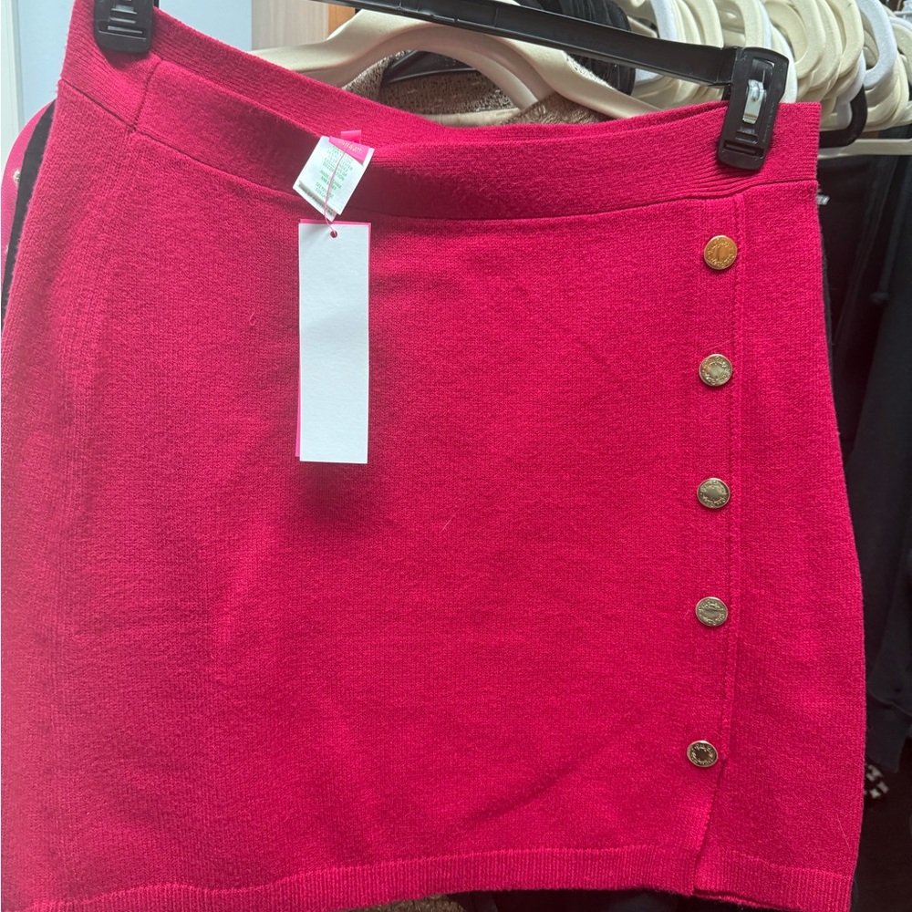 Lily Pulitzer pink  Button-Accent Skirt